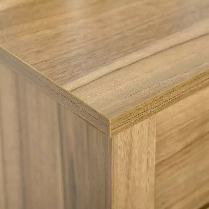HOMCOM Buffet de style porte de grange 32", armoire de rangement pour bar à café, meuble d'entrée ou de salon