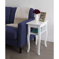 Tavolino Rettangolare Lillian in MDF, 18x12x24, Bianco