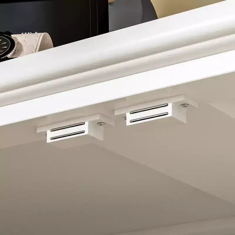 Famapy Apsolon Buffet 160 cm de large, meuble de rangement moderne avec portes en miroir
