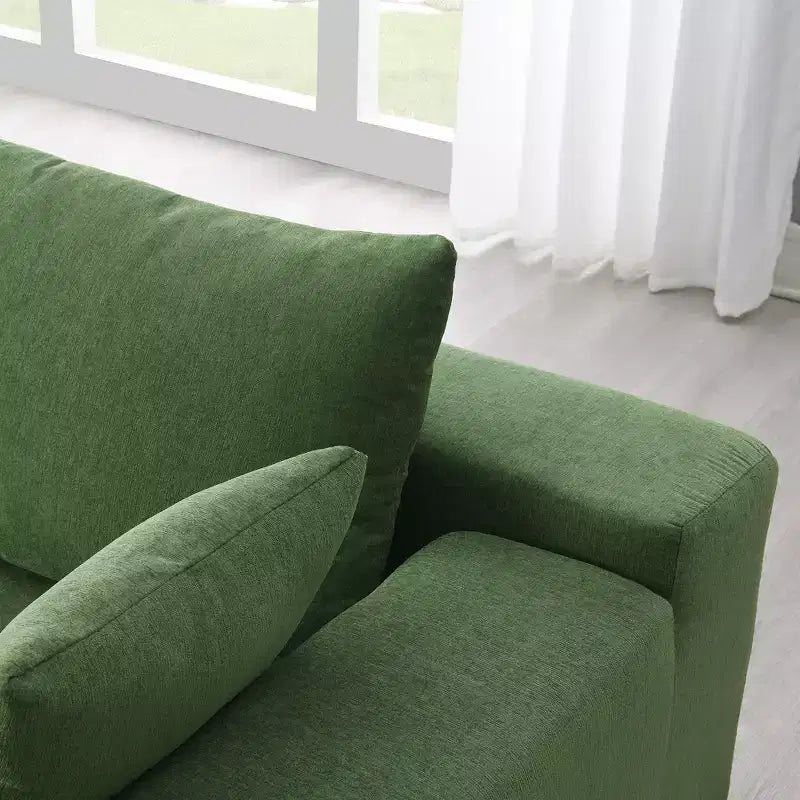 GDFStudio Elio Divano Sezionale Modulare a L in 2 Pezzi con Cuscini Moderno