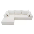 GDFStudio Elio Modern L-Shape 2 Piece Modular Sectional Sofa Set with Pollows