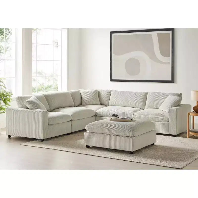 Divano componibile Comfort Pointe Casella 6 pezzi