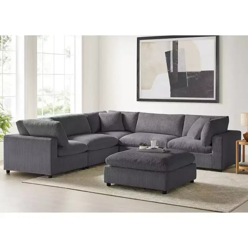 Divano componibile Comfort Pointe Casella 6 pezzi
