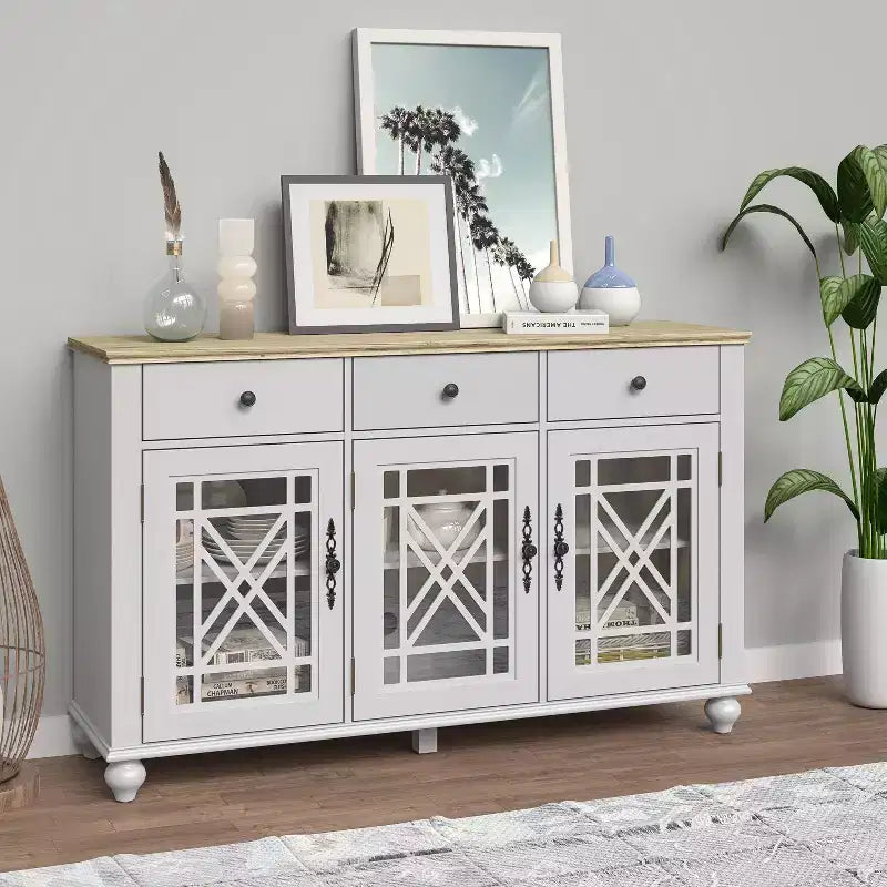 Festivo Mobile Credenza con Cassetti in Stile Vintage