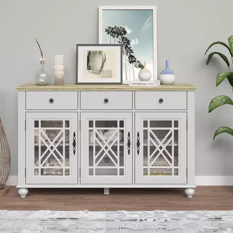 Festivo Mobile Credenza con Cassetti in Stile Vintage