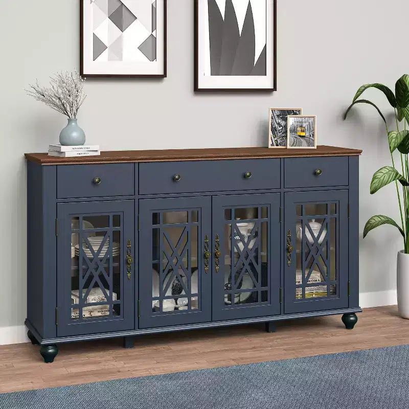 Festivo Mobile Credenza con Cassetti in Stile Vintage