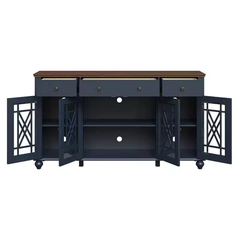 Festivo Vintage Style Storage Accent Buffet Sideboard Cabinet with Drawers