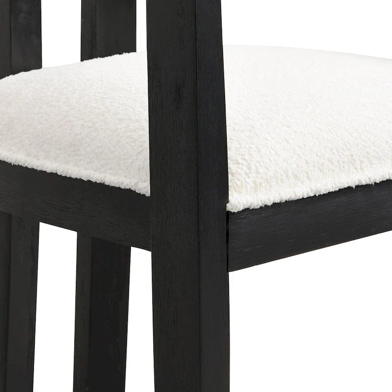 Conrad Sophisticated Modern Dining Chair With Armrest by Christopher Knight Home