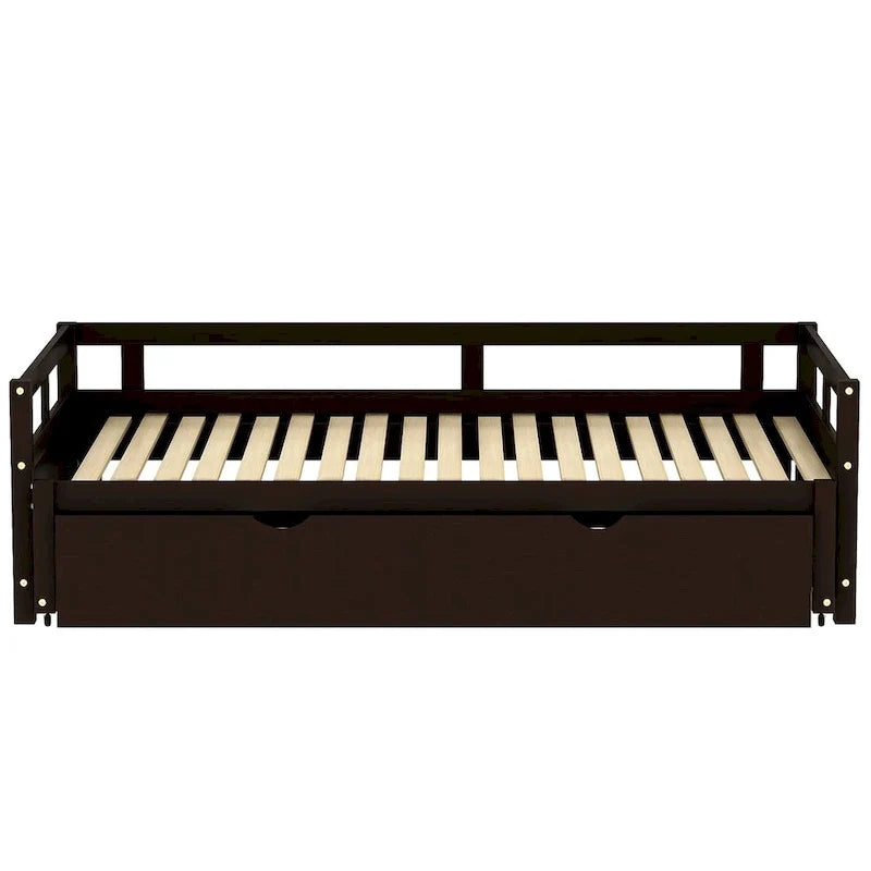 Extending Daybed with Trundle, Wooden Daybed with Trundle