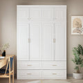 93.9H/74.2H Armoires Wardrobe Closet Cabinet Hanging Drawers Storage