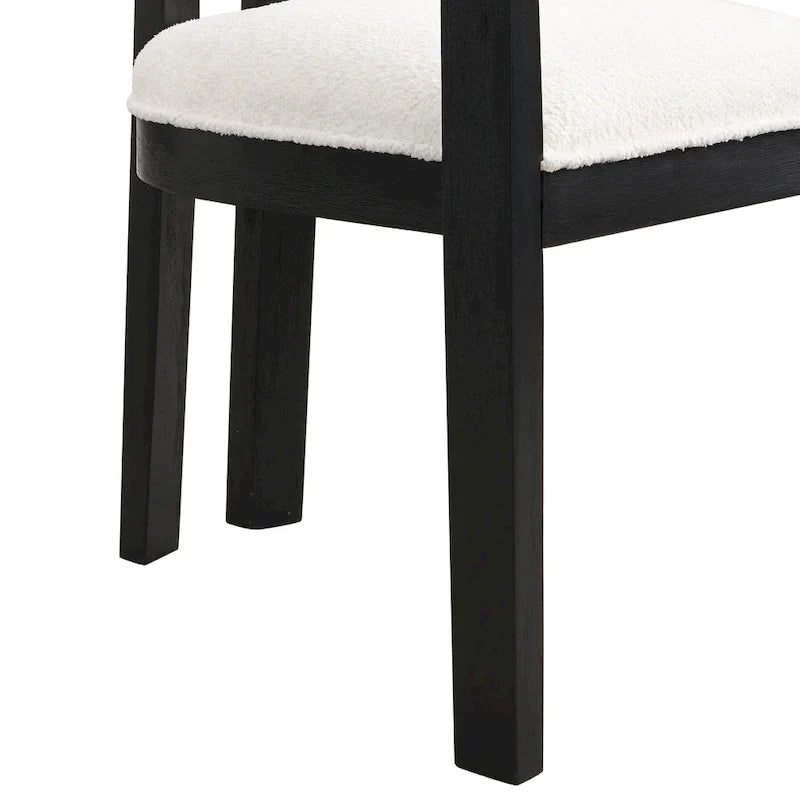 Conrad Sophisticated Modern Dining Chair With Armrest by Christopher Knight Home