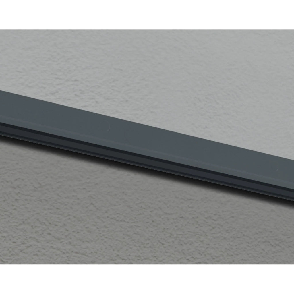 Sophia 3 ft. Grey Clear Door and Window Awning