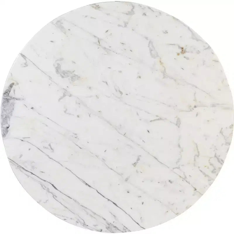 Round Marble Coffee Table with Sphere Legs, Multicolor, Seats 4??